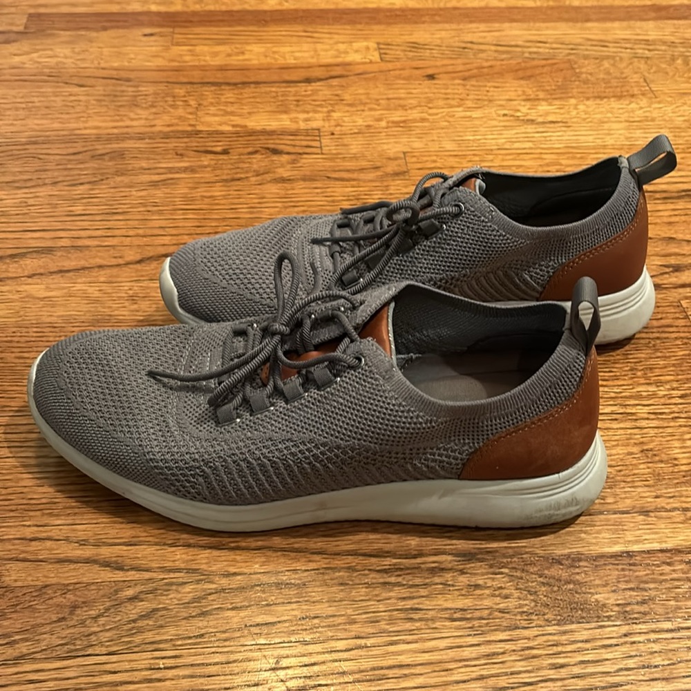 Grey Johnston & Murphy Amherst Knit U-Throat Shoes